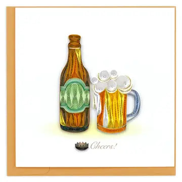 Quilling Cards Birthday Beer Card