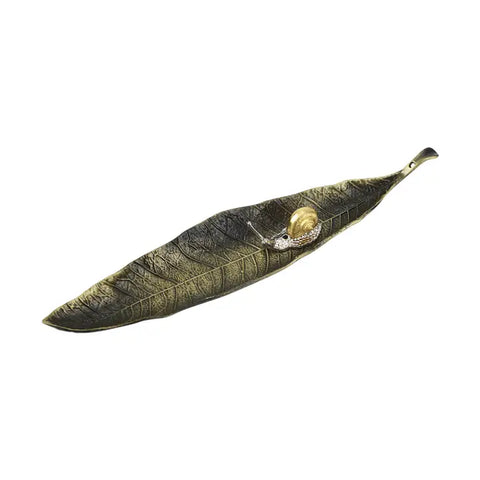 Leaf and Snail Incense Holder
