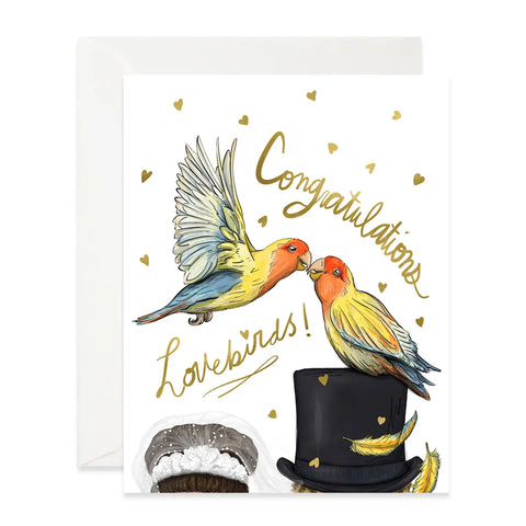 Good Juju Congratulations Lovebirds Card
