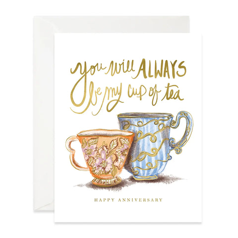 Good Juju Cup of Tea Anniversary Card