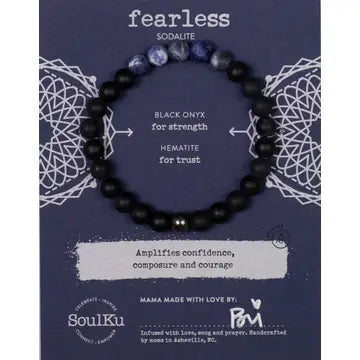 Men's Fearless Sodalite Bracelet