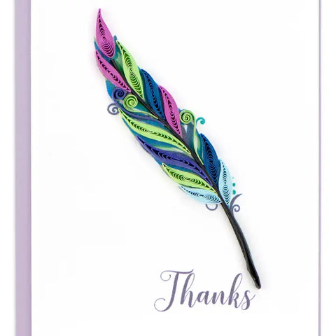 Quilling Cards Thanks Enclosure Card
