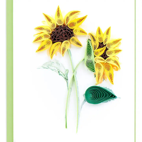 Quilling Cards Sunflower Enclosure Card