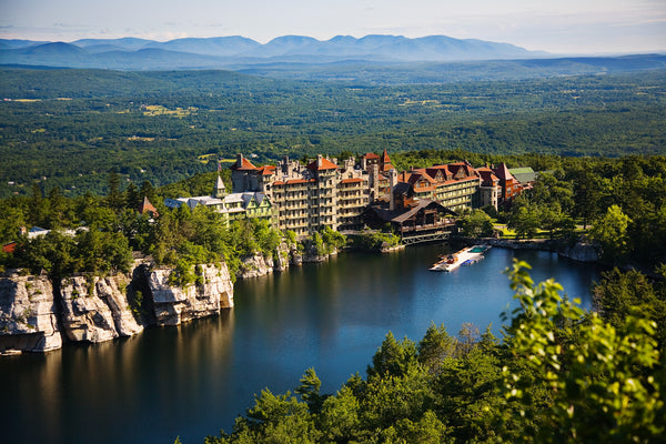 Aerial view of Mohonk Mountain House
