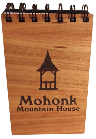 Engraved Mohonk Wooden Jotter