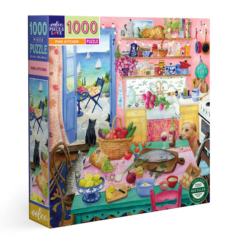 Pink Kitchen 1000 Piece Puzzle