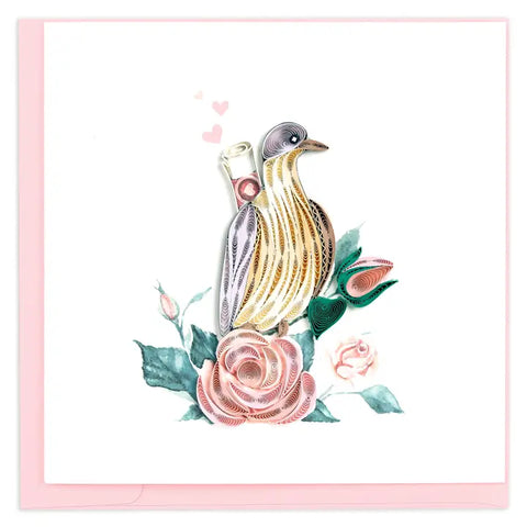 Quilling Cards Carrier Pigeon Card