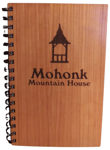 Engraved Mohonk Wooden Journal: