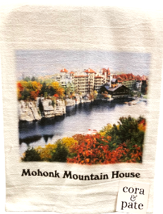 Mohonk in Fall Printed Tea Towel