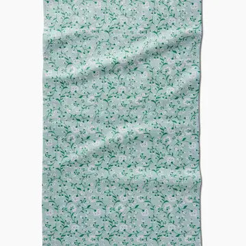 Geometry Plumbago Tea Towel