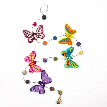 Felt Buterfly Garland Made in Nepal