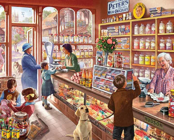 Old Candy Store Puzzle, White Mountain Puzzles 1000 Pieces