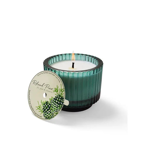 Soap & Paper 6 ounce Green Glass Candle