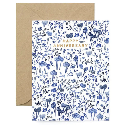 Lana's Shop Blue Tree Anniversary Card