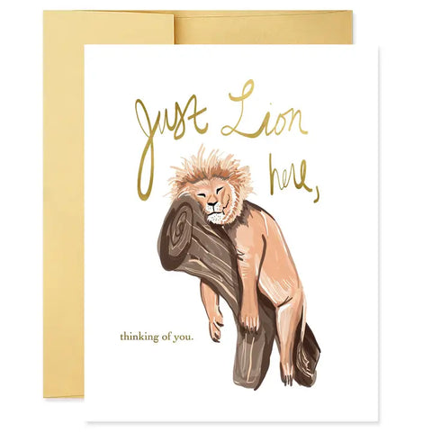 Good Juju Just Lion Here Card