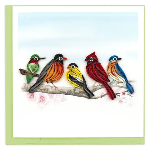 Quilling Cards Songbirds Card