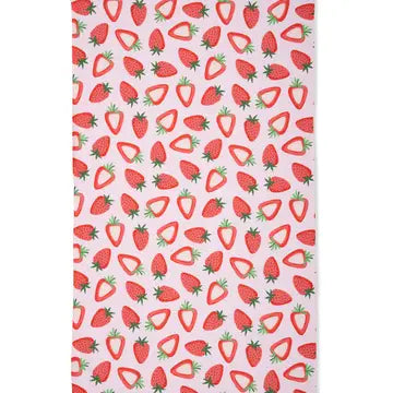 Geometry Sweet Strawberry Tea Towel