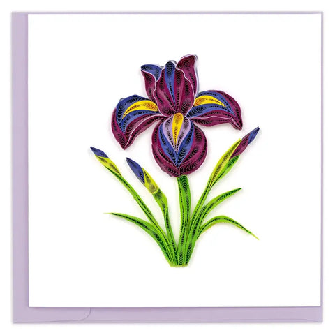 Quilling Cards Iris