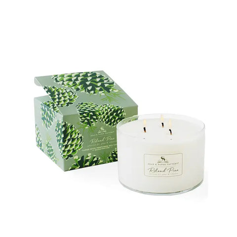 Soap & Paper Roland Pine 3 Wick Candle