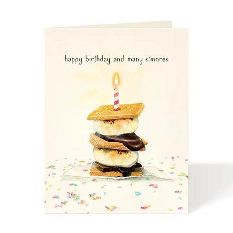 Felix Doolittle Happy Birthday and Many S'mores Card