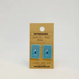 Papyrusaurus Literary Earrings