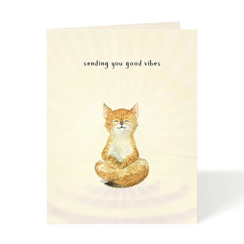 Felix Doolittle Good Vibes Card