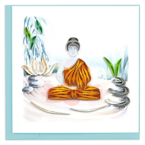 Quilling Cards Buddah