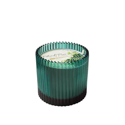 Soap & Paper Roland Pine 14 ounce Green Glass Candle