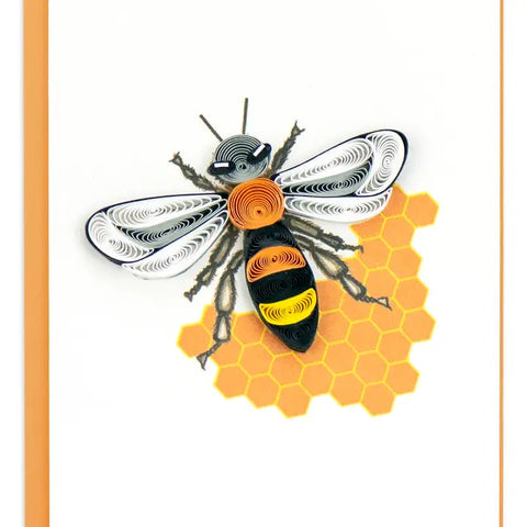 Quilling Cards Honey Bee Enclosure Card