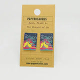 Papyrusaurus Literary Earrings