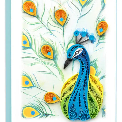 Quilling Cards Peacock Enclosure Card