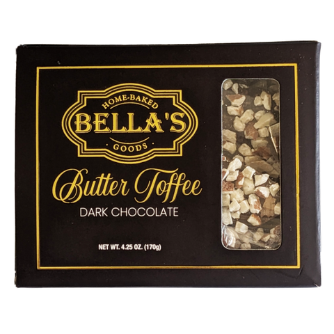 Bella's Chocolate Toffee, Milk or Dark Locally Made!