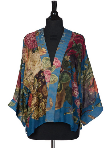 Primula Teal Kimono