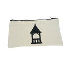 Locally Hand-Pressed Glitter Summerhouse Canvas Pouch