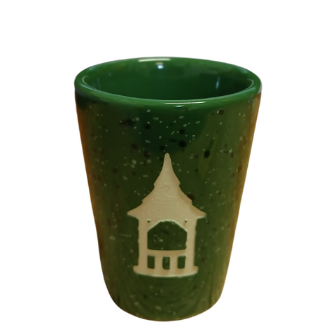 Speckled Green Ceramic Shot Glass