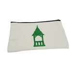 Locally Hand-Pressed Glitter Summerhouse Canvas Pouch
