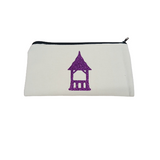Locally Hand-Pressed Glitter Summerhouse Canvas Pouch