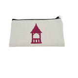 Locally Hand-Pressed Glitter Summerhouse Canvas Pouch