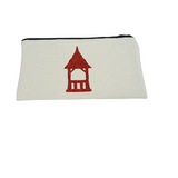 Locally Hand-Pressed Glitter Summerhouse Canvas Pouch