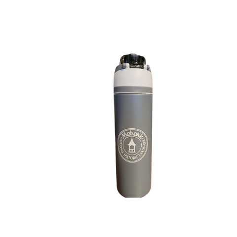 Grey Flip Top Water Bottle