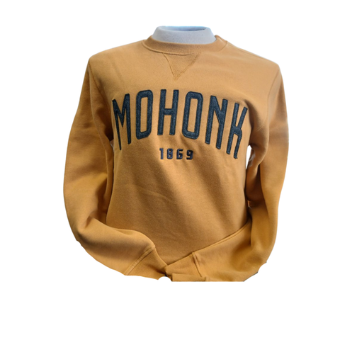 Vintage Crew with Felt and Embroidered Design