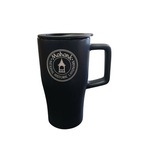 Black Ceramic Travel Mug