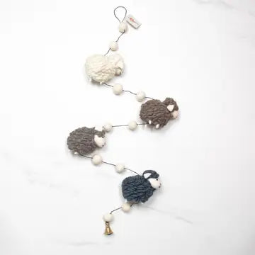 Felt Sheep Garland Made in Nepal