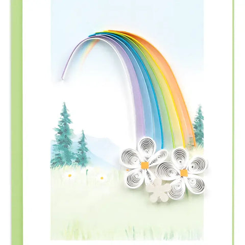 Quilling Card Rainbow Enclosure Card