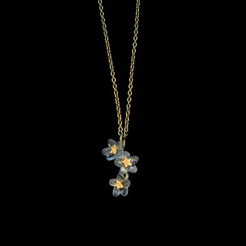 Forget Me Not Triple Flower Pendant
