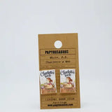 Papyrusaurus Literary Earrings