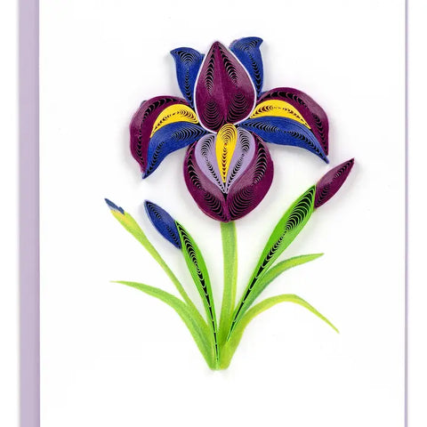 Quilling Cards Iris Enclosure Card