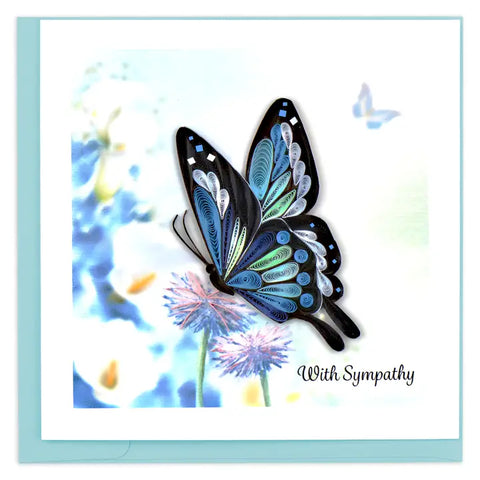 Quilling Cards Butterfly Sympathy Card