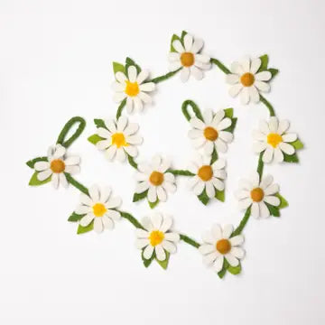 Felt Daisy Garland Made in Nepal