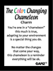 Color Changing Chameleon Pocket Token